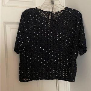 NWOT Rhinestone Top